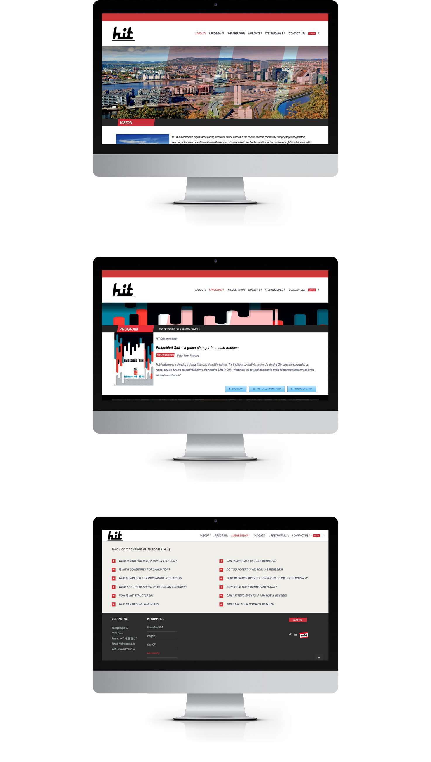 Imac mockup, webside mockup, webside design mockup, hub for innovation in telecom